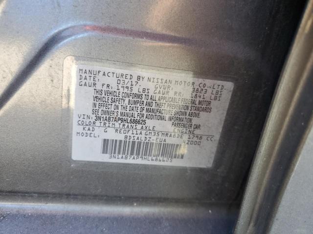 Photo 11 VIN: 3N1AB7AP9HL686625 - NISSAN SENTRA S 