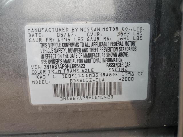 Photo 11 VIN: 3N1AB7AP9HL695423 - NISSAN SENTRA S 