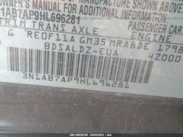 Photo 8 VIN: 3N1AB7AP9HL696281 - NISSAN SENTRA 