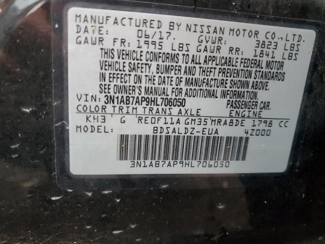 Photo 11 VIN: 3N1AB7AP9HL706050 - NISSAN SENTRA S 