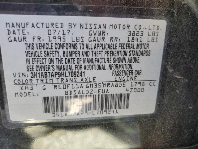 Photo 9 VIN: 3N1AB7AP9HL709241 - NISSAN SENTRA S 