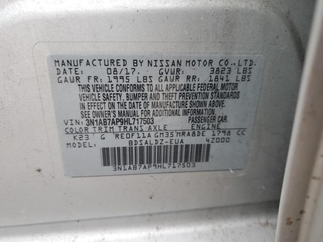 Photo 11 VIN: 3N1AB7AP9HL717503 - NISSAN SENTRA S 