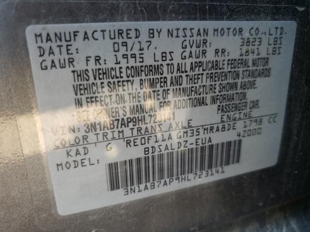 Photo 9 VIN: 3N1AB7AP9HL723141 - NISSAN SENTRA S 