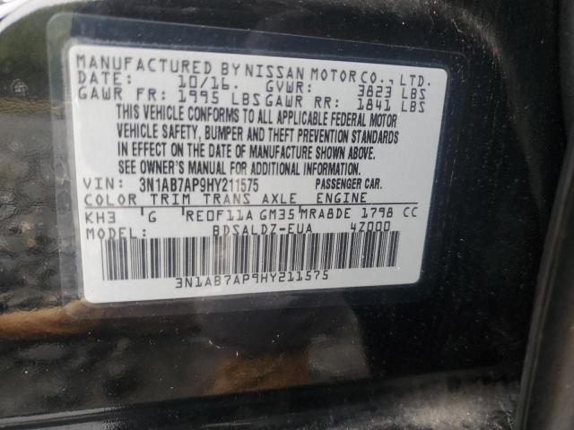 Photo 11 VIN: 3N1AB7AP9HY211575 - NISSAN SENTRA S 