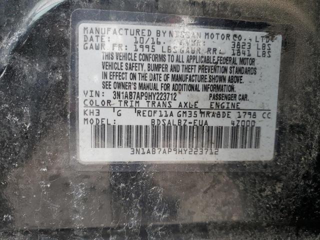 Photo 12 VIN: 3N1AB7AP9HY223712 - NISSAN SENTRA 