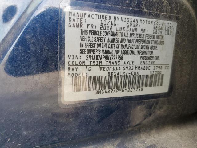 Photo 9 VIN: 3N1AB7AP9HY227758 - NISSAN SENTRA 