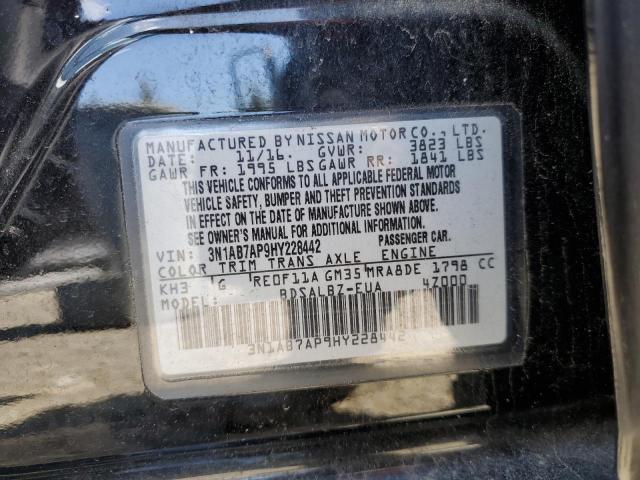 Photo 11 VIN: 3N1AB7AP9HY228442 - NISSAN SENTRA 