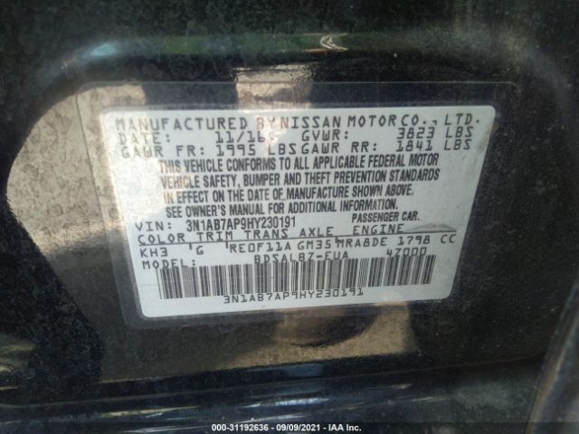 Photo 8 VIN: 3N1AB7AP9HY230191 - NISSAN SENTRA 