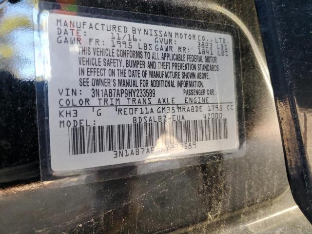 Photo 12 VIN: 3N1AB7AP9HY233589 - NISSAN SENTRA S 