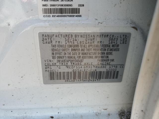 Photo 11 VIN: 3N1AB7AP9HY245497 - NISSAN SENTRA S 