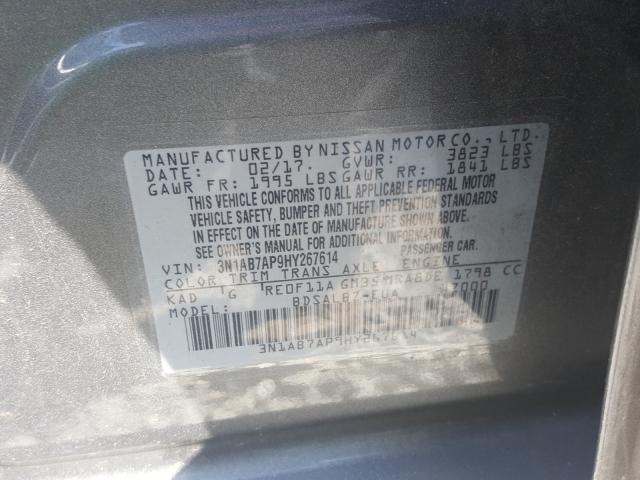 Photo 9 VIN: 3N1AB7AP9HY267614 - NISSAN SENTRA S 