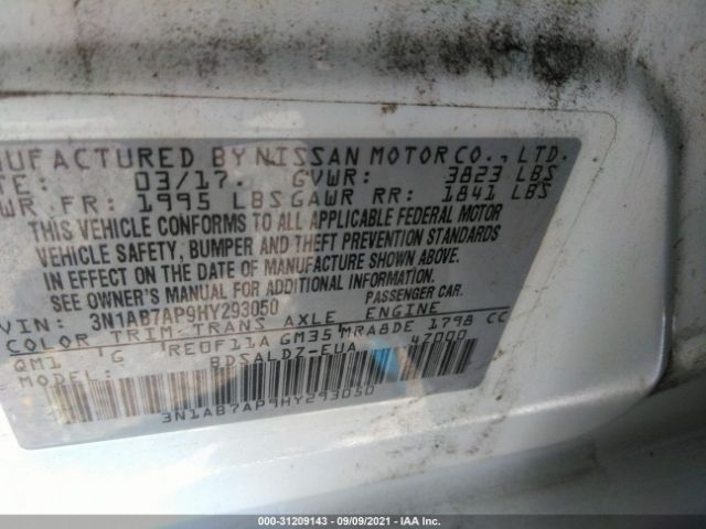 Photo 8 VIN: 3N1AB7AP9HY293050 - NISSAN SENTRA 