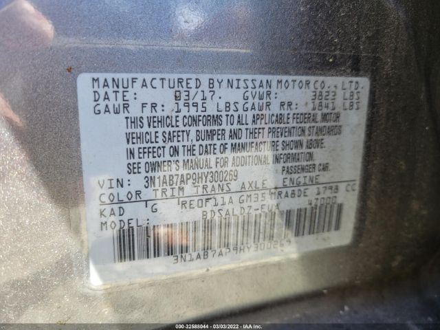 Photo 8 VIN: 3N1AB7AP9HY300269 - NISSAN SENTRA 