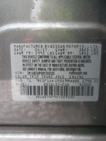 Photo 11 VIN: 3N1AB7AP9HY309330 - NISSAN SENTRA 