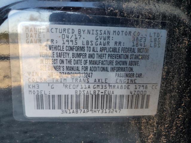 Photo 11 VIN: 3N1AB7AP9HY313247 - NISSAN SENTRA S 