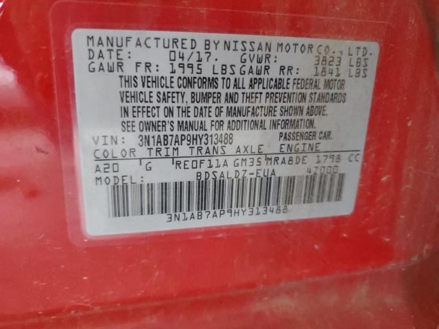 Photo 12 VIN: 3N1AB7AP9HY313488 - NISSAN SENTRA S 