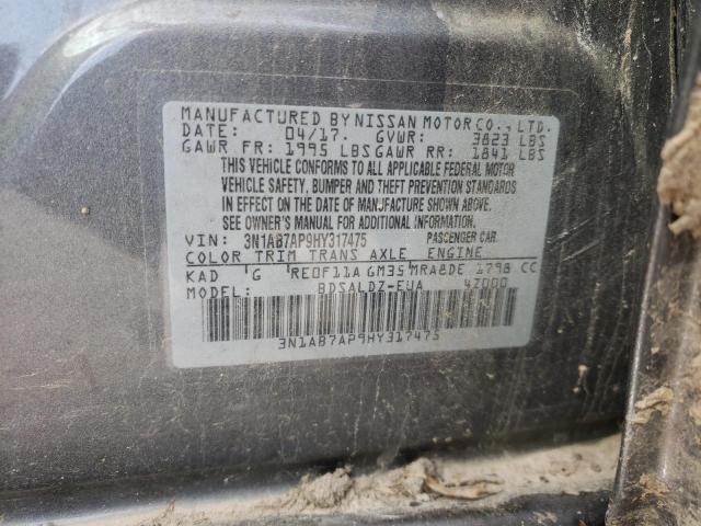 Photo 12 VIN: 3N1AB7AP9HY317475 - NISSAN SENTRA S 