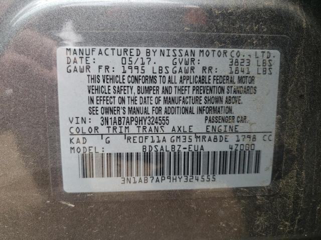 Photo 12 VIN: 3N1AB7AP9HY324555 - NISSAN SENTRA S 