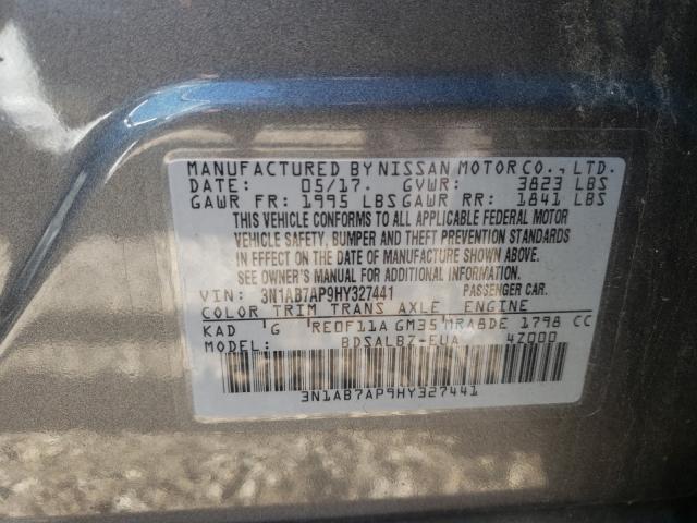 Photo 9 VIN: 3N1AB7AP9HY327441 - NISSAN SENTRA S 