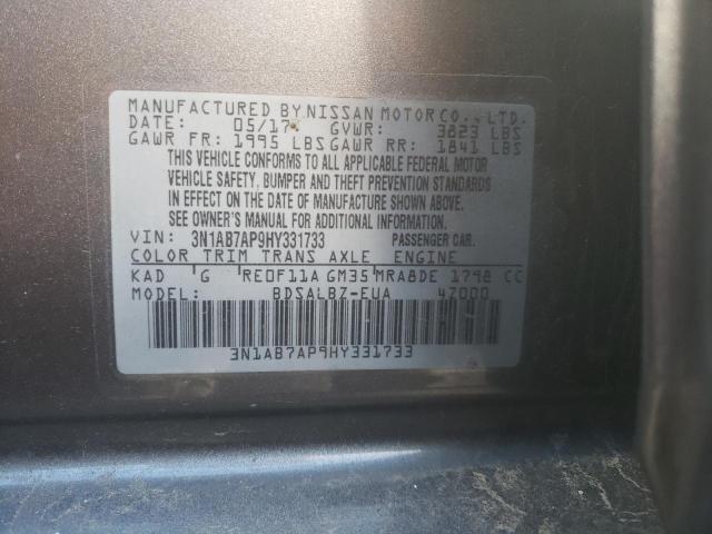 Photo 11 VIN: 3N1AB7AP9HY331733 - NISSAN SENTRA 