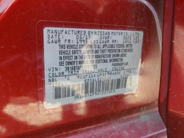 Photo 11 VIN: 3N1AB7AP9HY337323 - NISSAN SENTRA S 