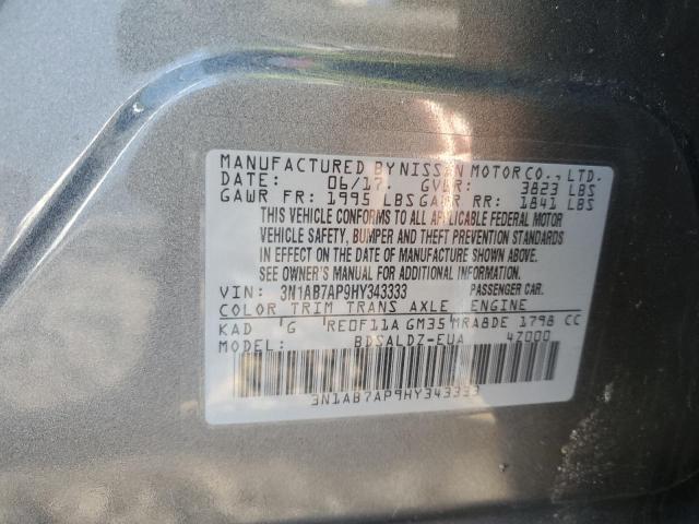 Photo 11 VIN: 3N1AB7AP9HY343333 - NISSAN SENTRA S 