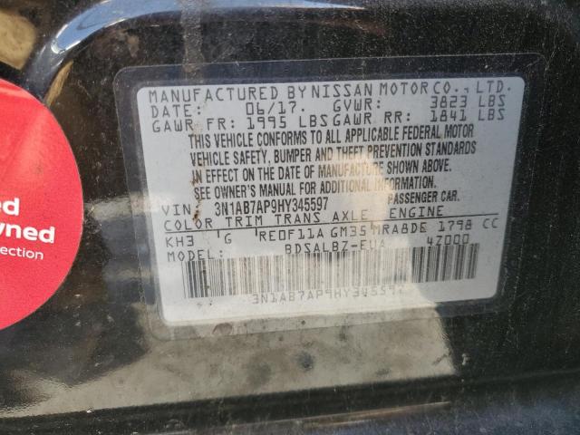 Photo 11 VIN: 3N1AB7AP9HY345597 - NISSAN SENTRA S 