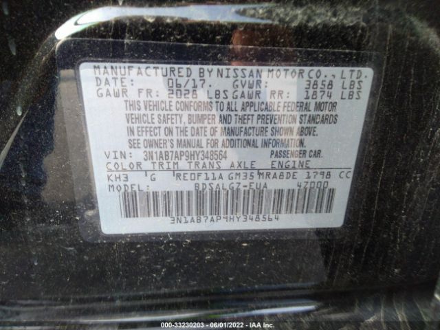 Photo 8 VIN: 3N1AB7AP9HY348564 - NISSAN SENTRA 