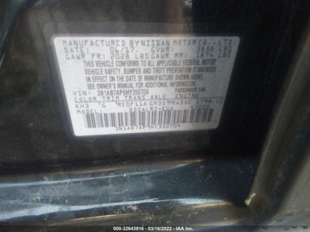 Photo 8 VIN: 3N1AB7AP9HY350704 - NISSAN SENTRA 