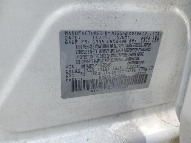 Photo 12 VIN: 3N1AB7AP9HY355689 - NISSAN SENTRA S 