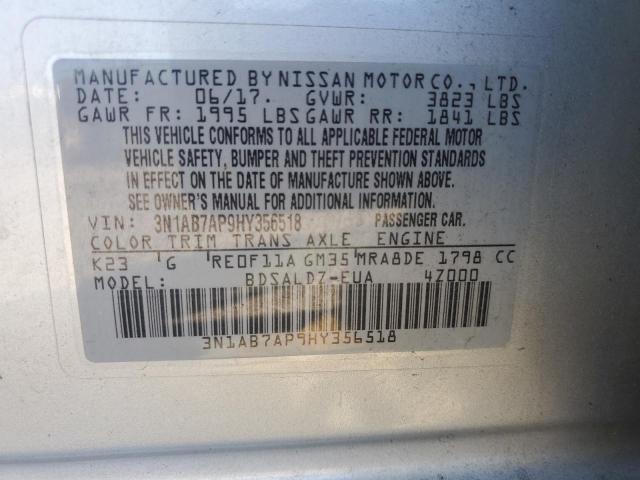 Photo 11 VIN: 3N1AB7AP9HY356518 - NISSAN SENTRA 