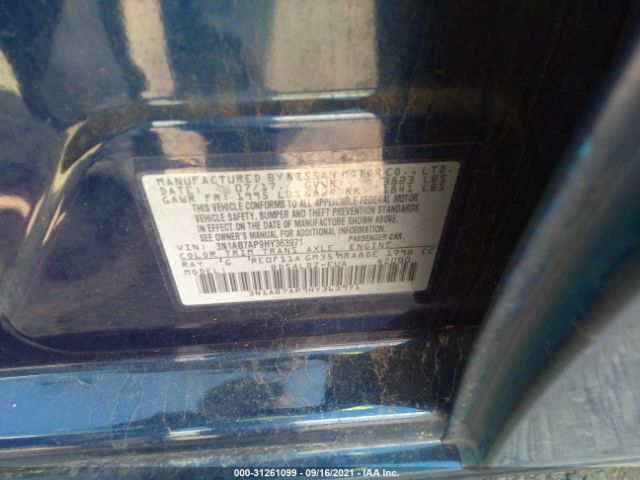 Photo 8 VIN: 3N1AB7AP9HY363971 - NISSAN SENTRA 