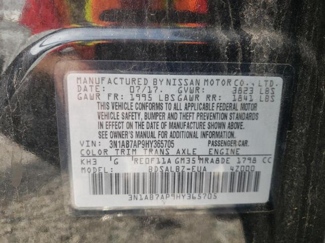 Photo 9 VIN: 3N1AB7AP9HY365705 - NISSAN SENTRA S 