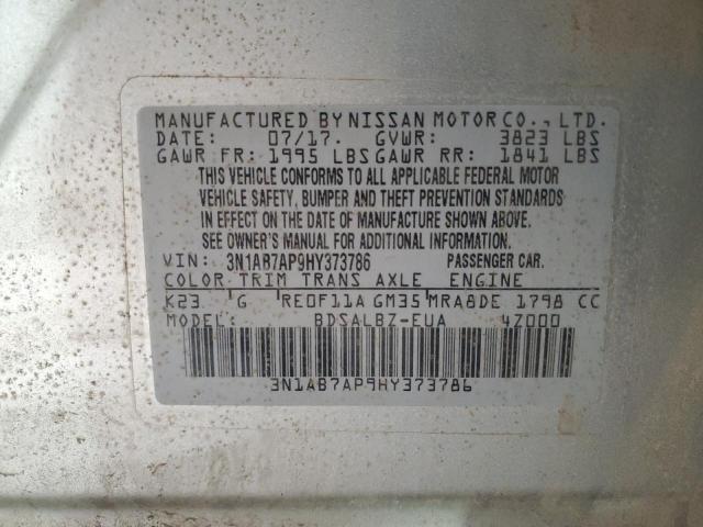 Photo 11 VIN: 3N1AB7AP9HY373786 - NISSAN SENTRA 