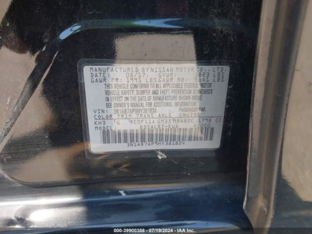 Photo 8 VIN: 3N1AB7AP9HY381824 - NISSAN SENTRA 