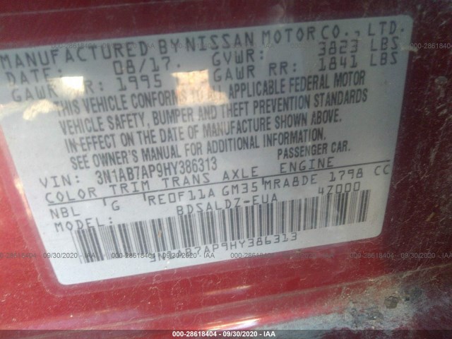 Photo 8 VIN: 3N1AB7AP9HY386313 - NISSAN SENTRA 