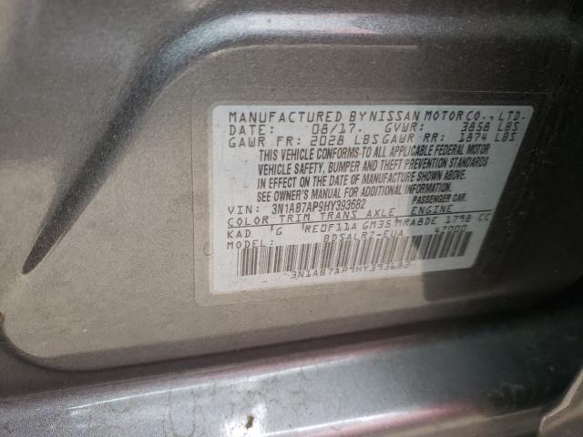 Photo 9 VIN: 3N1AB7AP9HY393682 - NISSAN SENTRA S 