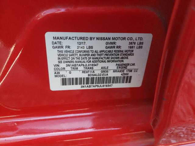 Photo 9 VIN: 3N1AB7AP9JL616547 - NISSAN SENTRA S 