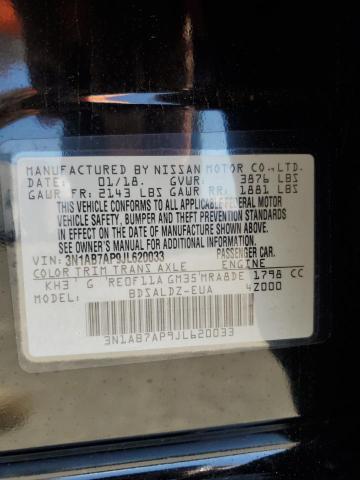 Photo 11 VIN: 3N1AB7AP9JL620033 - NISSAN SENTRA S 