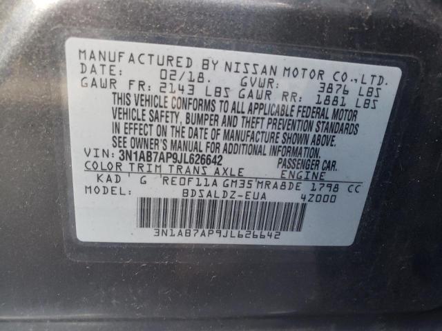 Photo 12 VIN: 3N1AB7AP9JL626642 - NISSAN SENTRA 