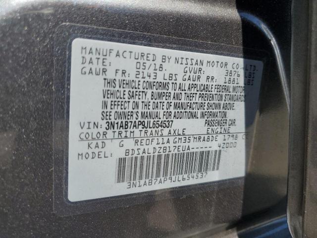 Photo 11 VIN: 3N1AB7AP9JL654537 - NISSAN SENTRA S 