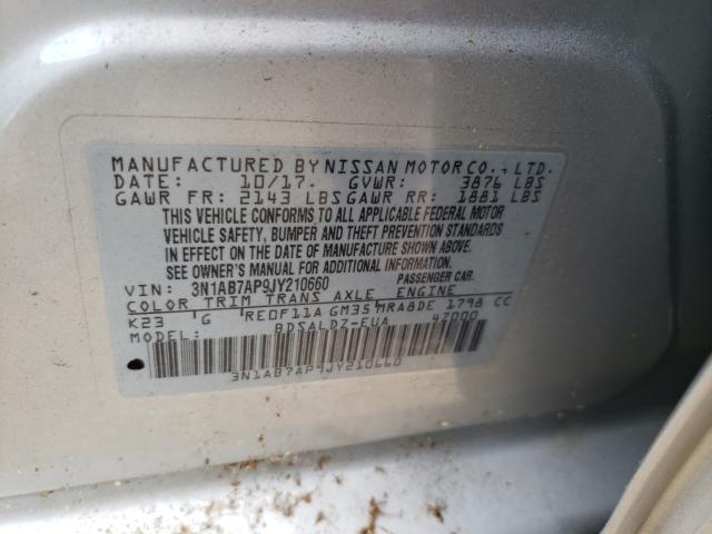 Photo 9 VIN: 3N1AB7AP9JY210660 - NISSAN SENTRA S 