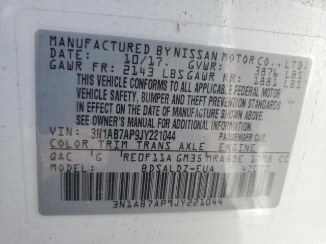 Photo 11 VIN: 3N1AB7AP9JY221044 - NISSAN SENTRA S 