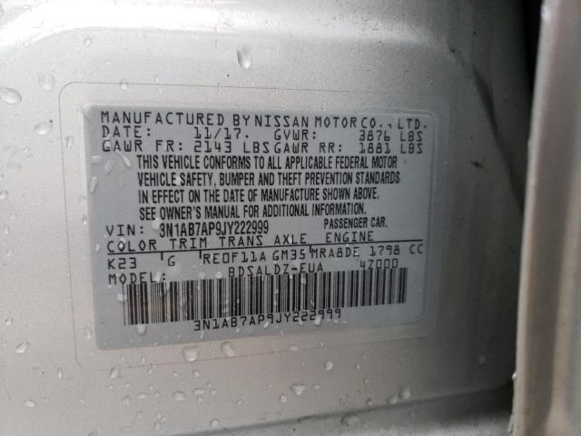 Photo 11 VIN: 3N1AB7AP9JY222999 - NISSAN SENTRA S 