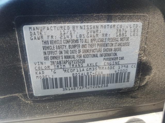 Photo 9 VIN: 3N1AB7AP9JY226258 - NISSAN SENTRA S 