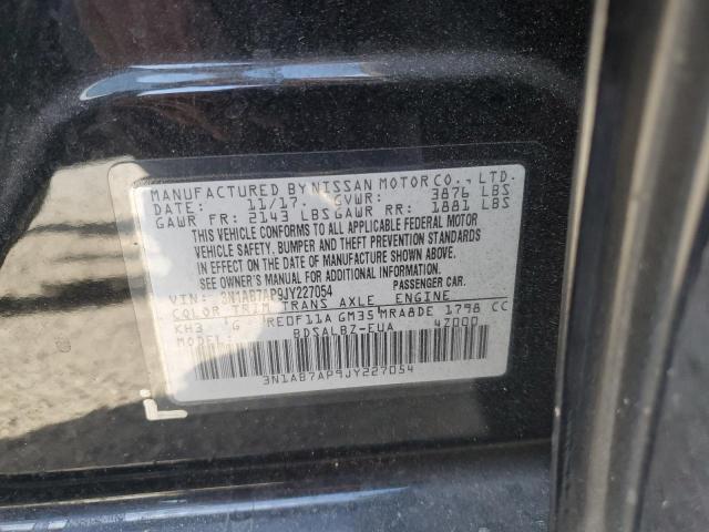 Photo 9 VIN: 3N1AB7AP9JY227054 - NISSAN SENTRA S 