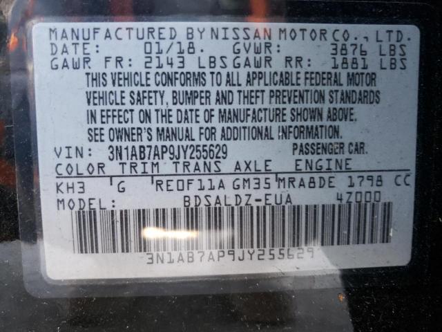 Photo 9 VIN: 3N1AB7AP9JY255629 - NISSAN SENTRA S 