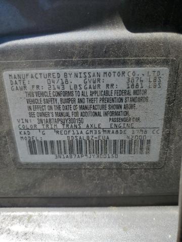 Photo 11 VIN: 3N1AB7AP9JY300150 - NISSAN SENTRA S 