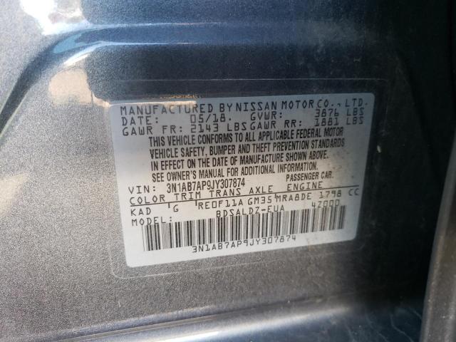 Photo 11 VIN: 3N1AB7AP9JY307874 - NISSAN SENTRA 