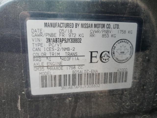 Photo 12 VIN: 3N1AB7AP9JY308832 - NISSAN SENTRA 